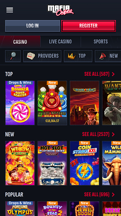 Jeux mobiles de casino Mafia