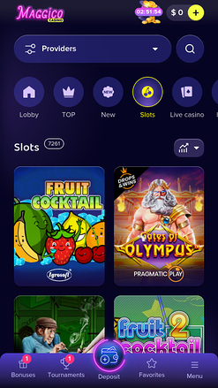 Juegos móviles de Magico Casino