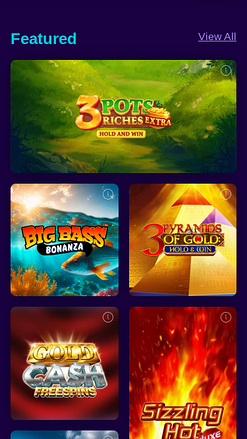 Juegos móviles del casino Magical Vegas