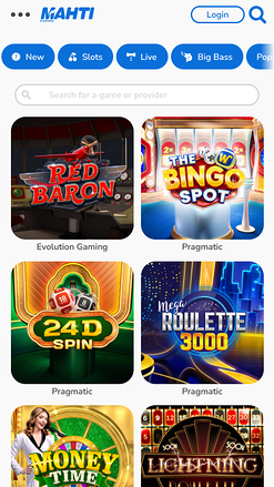 Mahti Casino Mobile Live Dealer