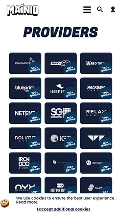 Mainio Casino Mobile Game Developers