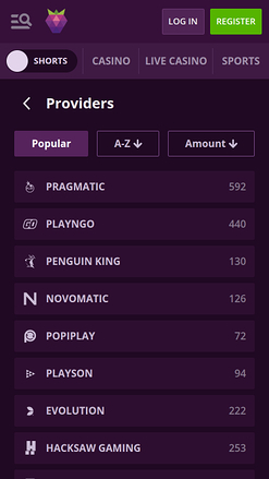 Desarrolladores de juegos móviles de Malina Casino