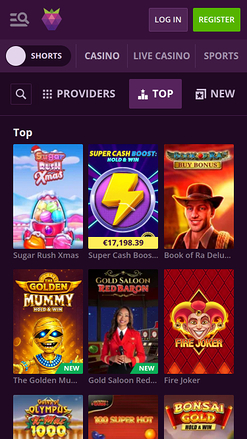 Juegos móviles de Malina Casino