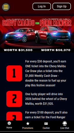 Mandarin Palace Casino Mobile Win a Car