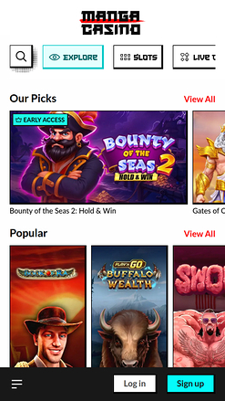 Jeux mobiles de casino Manga