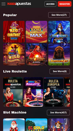 Giochi per cellulari del casinò MarcaApuestas