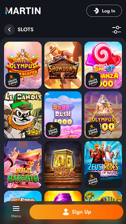 Martin Casino-Spiele für Mobilgeräte
