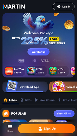 Martin Casino Homepage Mobil