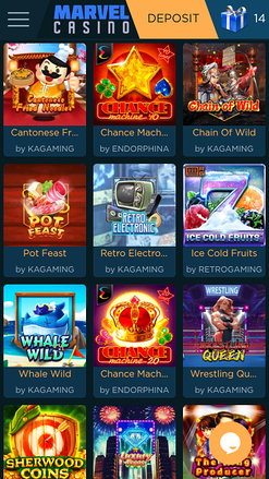 Мобильные игры Marvel Casino