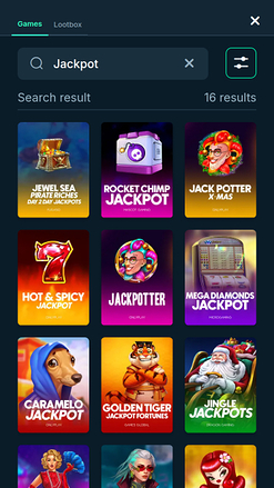 Jackpot mobile du casino Mega Dice