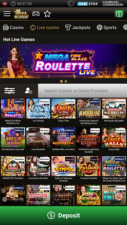 Mega Riches Casino Mobile с живыми дилерами