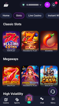 Metaspins Casino Mobile Games