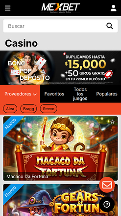Sviluppatori di giochi per dispositivi mobili Mexbet Casino