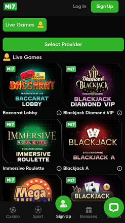 Croupier en direct du casino Mi7