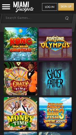 Giochi per dispositivi mobili del casinò Miami Jackpots