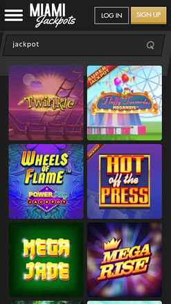 Jackpot mobile del casinò Miami Jackpots