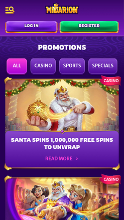 Midarion Casino Promotions Mobile