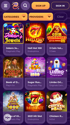 Jeux mobiles de MilkyWay Casino