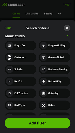 Desenvolvedores de jogos para celular do Mobilebet Casino