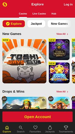 Giochi per dispositivi mobili di MobileSpin Casino