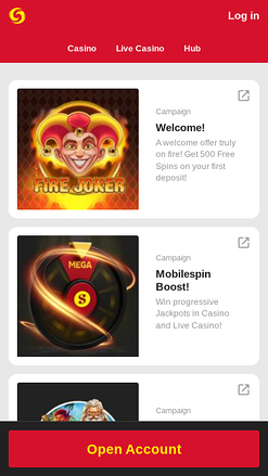 Promozioni per dispositivi mobili di MobileSpin Casino