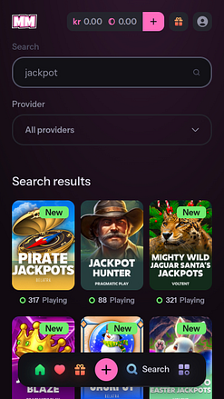 Jackpot du casino MoeMoe Mobile