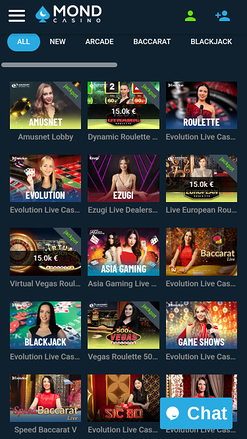 Mond Casino Mobile Croupier en direct