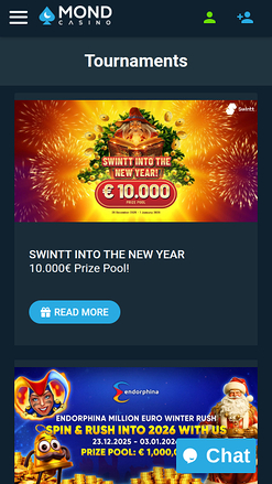 Tournois mobiles du casino Mond