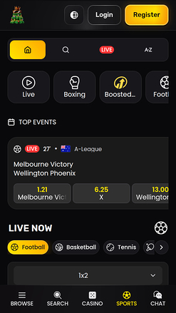 Pari sportif mobile du casino Monkey Tilt