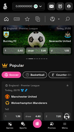 Sports mobiles de Motherland Casino