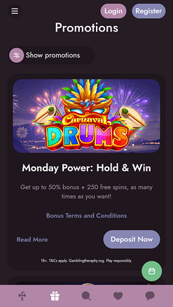 Мобильные акции казино Mr Fortune