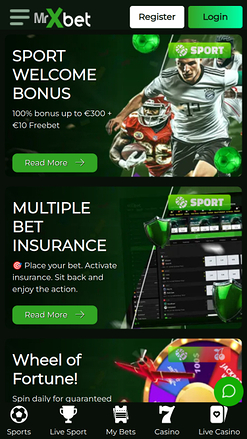 Promozioni per dispositivi mobili del casinò MrXbet