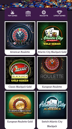 Juegos de mesa móviles del Casino Mummys Gold