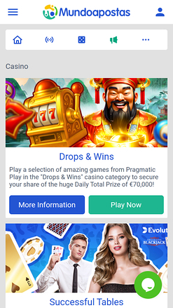 Promotions mobiles du casino Mundoapostas