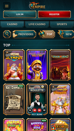 Jeux mobiles de My Empire Casino