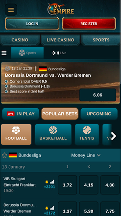 Mon Empire Casino Mobile Sports