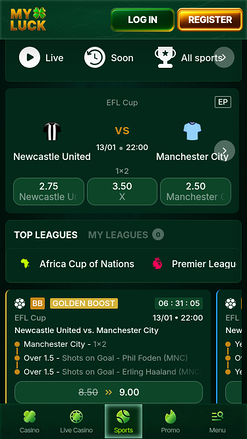 MyLuck Casino Sports Mobiles