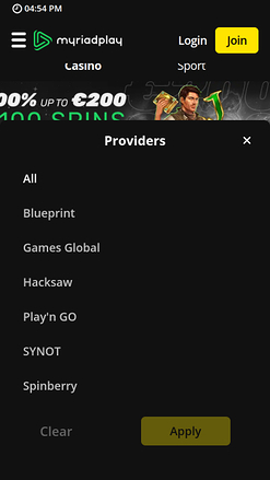 Développeurs de jeux mobiles de casino MyriadPlay