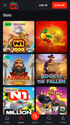Jeux mobiles de casino N1