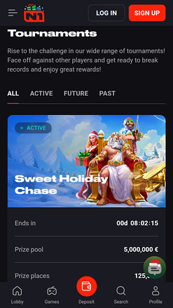 Tournois mobiles du casino N1