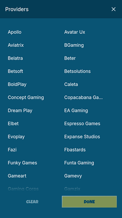 Desarrolladores de juegos móviles de Nalu Casino