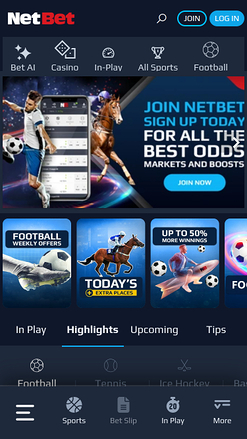 Sports mobiles du casino NetBet