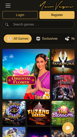 Jeux mobiles de casino NewVegas