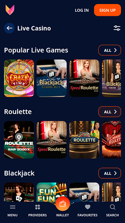 Nika Casino Croupier en direct Mobile