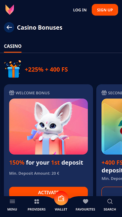 Promotions Nika Casino Mobile