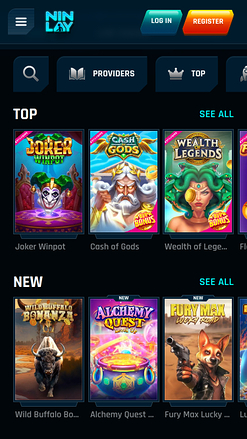 Jeux mobiles de casino Ninlay