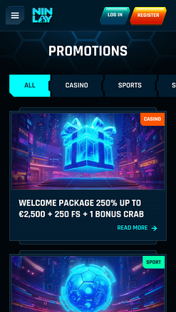Promotions mobiles du casino Ninlay
