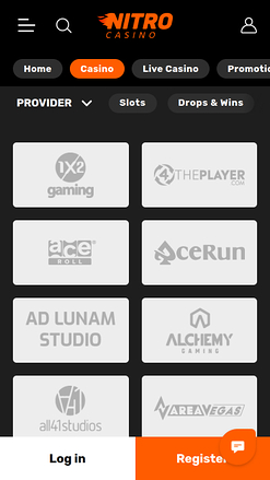 Разработчики мобильных игр для Nitro Casino