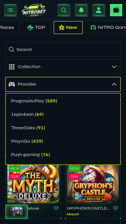 Desarrolladores de juegos móviles de Nitrobet Casino