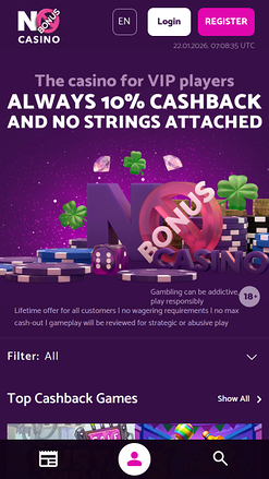 Casino ohne Bonus – Mobile Homepage